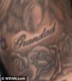 Tribute:&nbsp;The&nbsp;etching&nbsp;read&nbsp;"grandad"