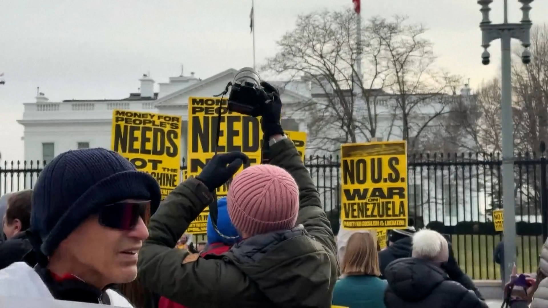 Protests erupt across US against military strike on Venezuela