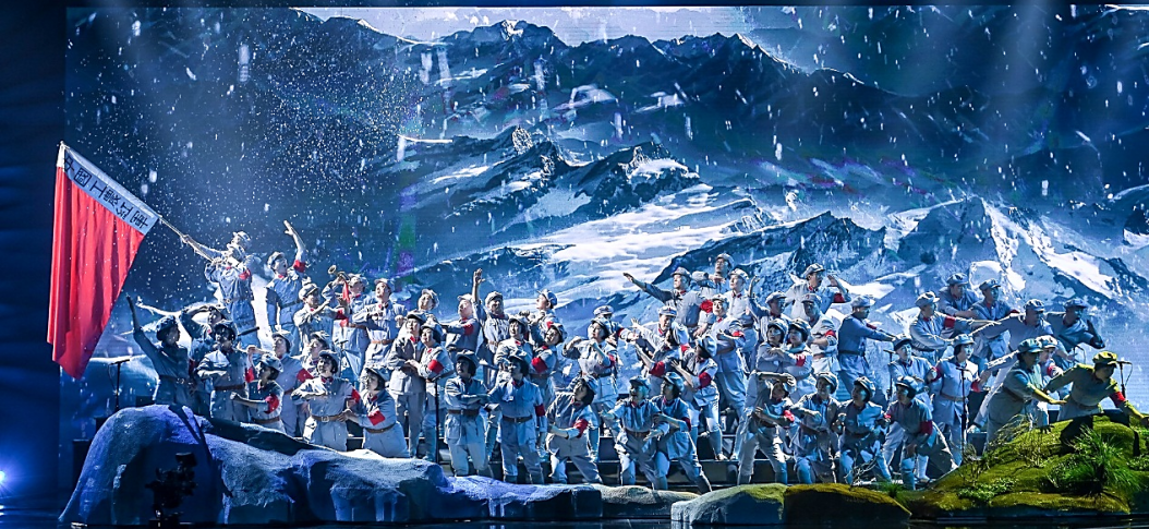 北京老战友合唱艺术团演出现场