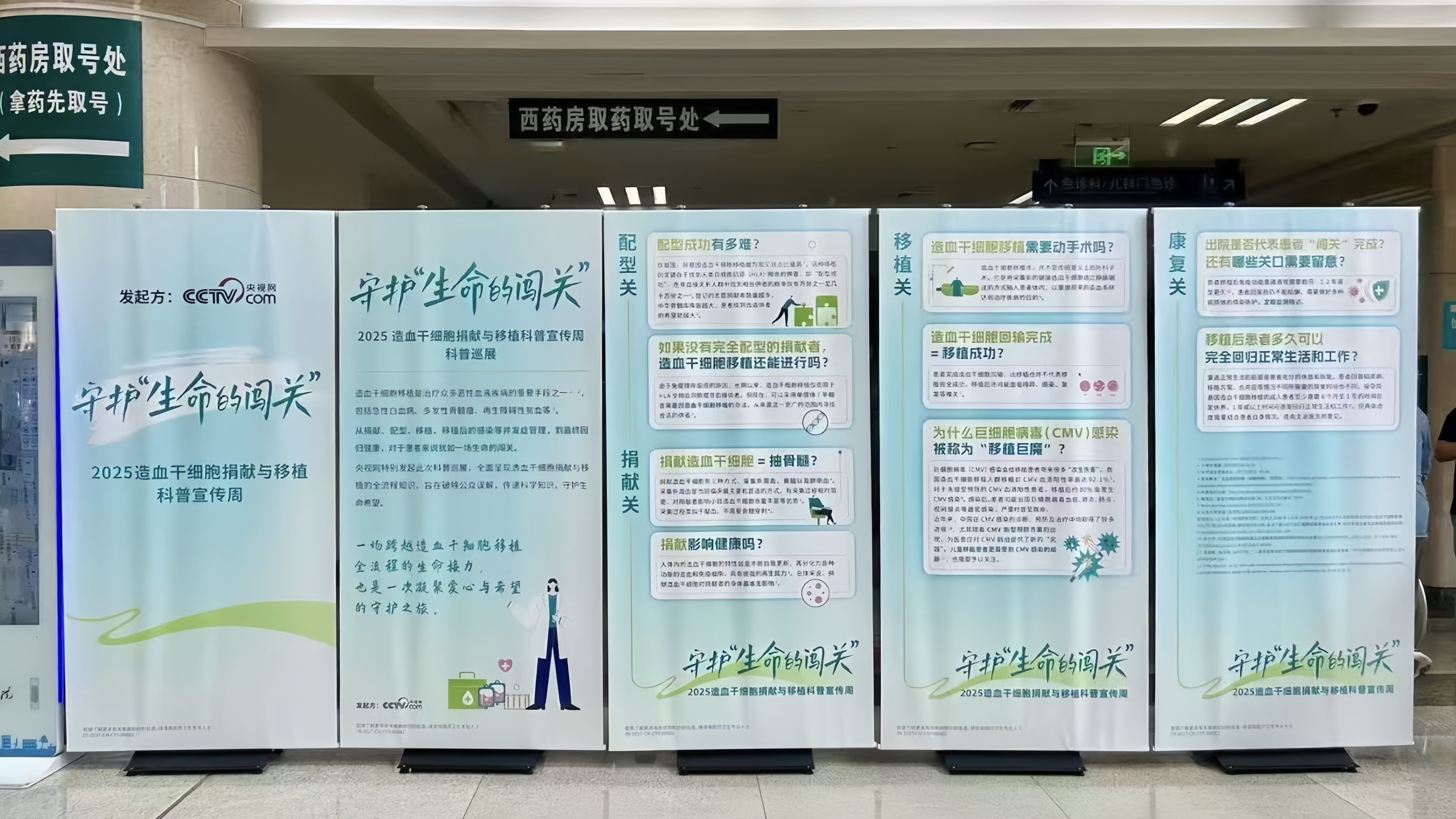 线下科普巡展呈现造血干细胞配型、捐献、移植及康复等关键环节
