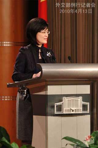 Jiang&nbsp;Yu,&nbsp;FM&nbsp;spokeswoman