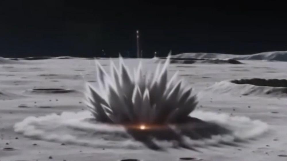 SpaceX rocket debris hits moon, Chinese satellite records impact