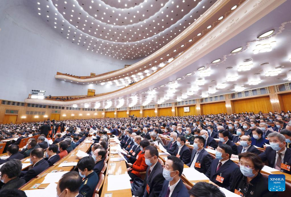 The fifth session of the 13th National Committee of the Chinese People’s Political Consultative Conference (CPPCC) opens at the Great Hall of the People in Beijing, capital of China, March 4, 2022. (Xinhua/Ding Lin)