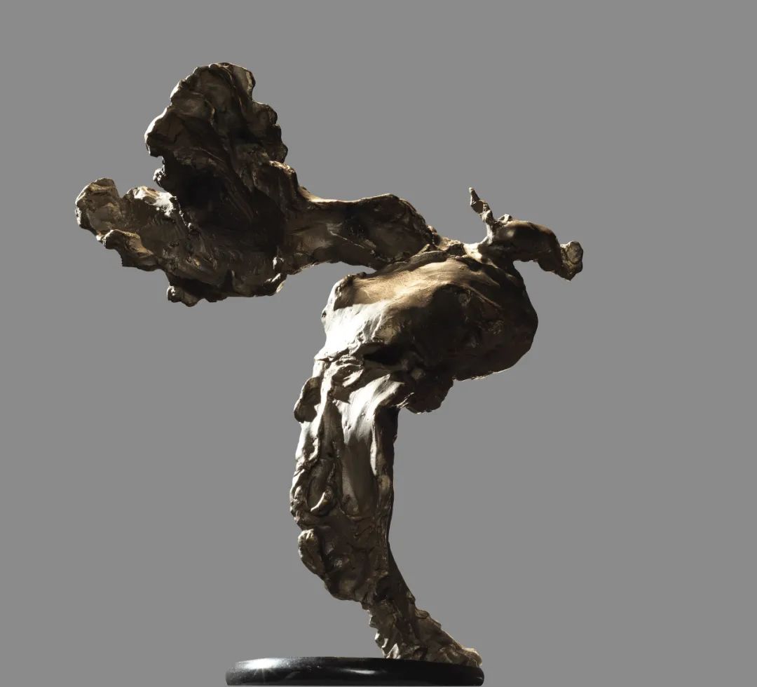 举杯邀明月——诗人李白 吴为山  雕塑 58.5×55×26cm  2012年