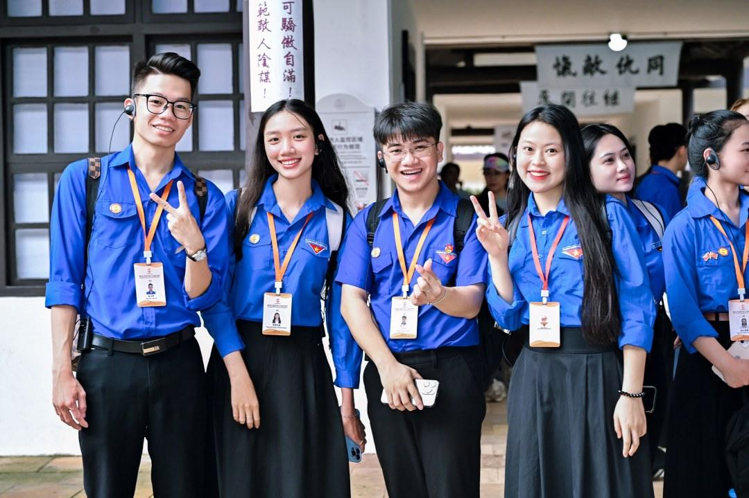 200名来自越南胡志明共青团中央的青少年代表齐聚广州开启&ldquo;红色研学之旅&rdquo;。