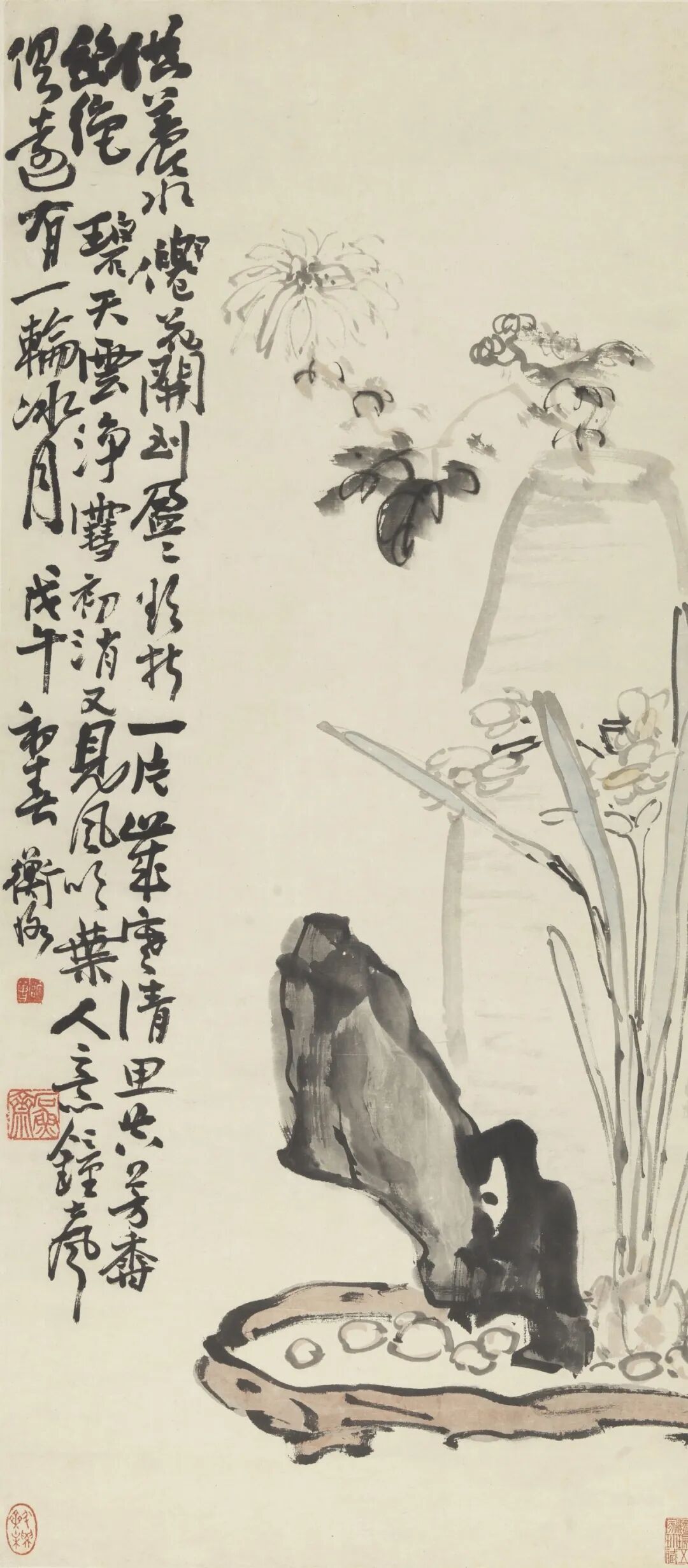 清供图  陈师曾  中国画  82.2&times;36.8cm  1918年  中国美术馆藏